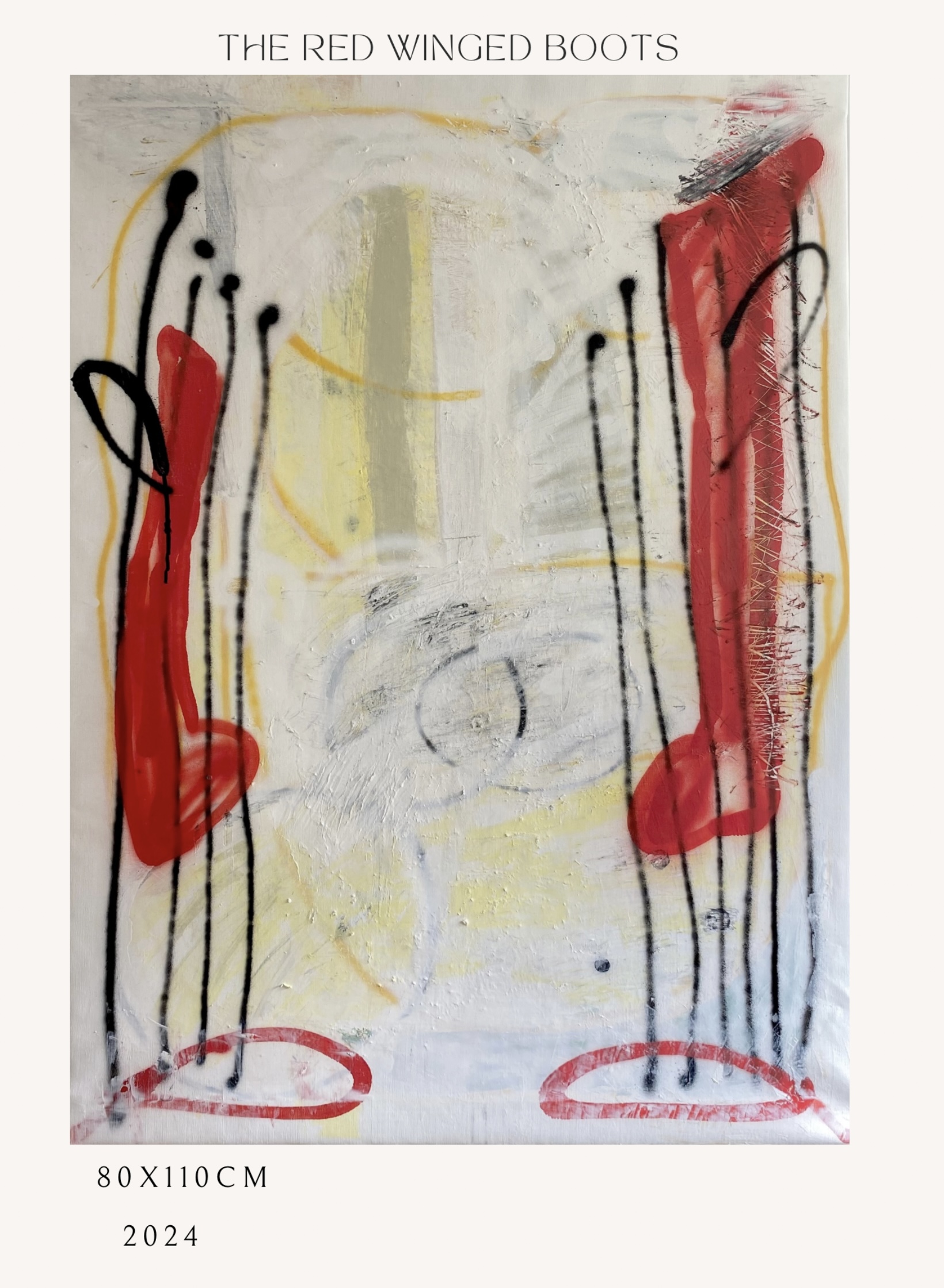 The red winged boots